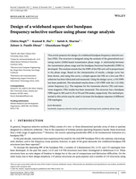 Design of a wideband square slot bandpass frequency-selective surface using phase range analysis