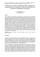 Where the law of the invisible hand fails : applying the perspectives of an economic tourist as he ventures into the heart of antediluvian economics