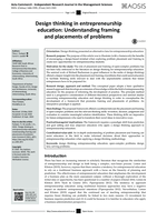 Design thinking in entrepreneurship education : understanding framing and placements of problems