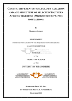 Genetic differentiation, colour variation and age structure of selected southern African tigerfish (Hydrocynus vittatus) populations