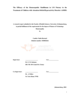 The efficacy of the homoeopathic Simillimum in LM potency in the treatment of children with Attention-Deficit/Hyperactivity Disorder (ADHD)
