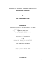 Acceptability of clinical community nursing skills in mobile health services