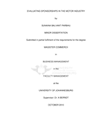 Evaluating sponsorships in the motor industry