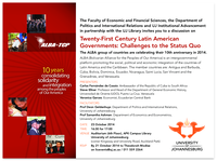 Twenty-first century Latin American governments : challenges to the status quo