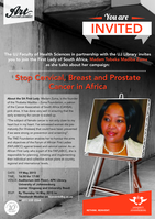Public Talk on Cancer: Ms Thobeka Madiba-Zuma (First Lady of SA)