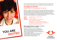 Public lecture by Dr. Rebecca Bryant