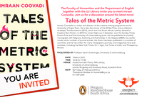 Book Discussion : tales of the metric system by Imraan Coovadia