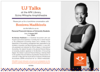 UJ Talks : “Why is South Africa’s proposed new nuclear deal so controversial?” by Boniswa Madikizela.