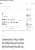 Perceptions of surrogacy within the Yoruba Socio- Cultural Context of Ado-Ekiti, Nigeria
