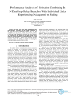 Performance analysis of selection combining in N Dual-hop relay branches with individual links experiencing nakaganmi-m fading