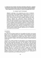 A comparative study of four country-specific labour-intensive infrastructure development programmes