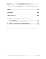 IT Project risk management in the financial sector: an exploratory study