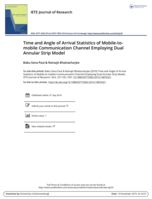 Time and angle of arrival statistics of mobile-tomobile communication channel employing dual annular strip model