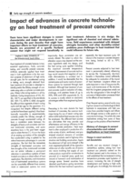 Impact of advances in concrete technology on heat treatment of precast concrete