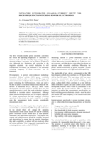 Miniature integrated co-axial current shunt for high frequency switching power electronics