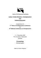 Labour underutilisation, unemployment and underemployment