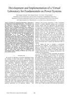 Development and implementation of a virtual laboratory for fundamentals on power systems