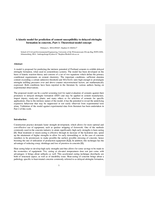 A kinetic model for prediction of cement susceptibility to delayed ettringite formation in concrete, Part 1: Theoretical model concept