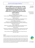 PLS-SEM assessment of the impediments of robotics and automation deployment for effective construction health and safety PLS-SEM assessment