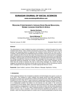 REDUCING CYBER INCIDENTS THROUGH GOOD ONLINE BEHAVIORAL NORMS: LESSONS FROM SOUTH AFRICA