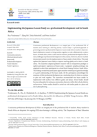 Implementing the Japanese Lesson Study as a professional development tool in South Africa Article Info Abstract