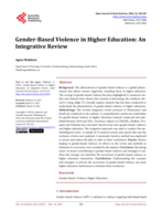 Gender-Based Violence in Higher Education: An Integrative Review
