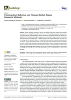Construction robotics and human–robot teams research methods