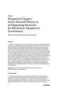 Perspective Chapter: Actor-Network Theory as an Organising Structure for Blockchain Adoption in Government