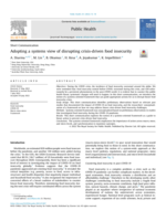 Adopting a systems view of disrupting crisis-driven food insecurity