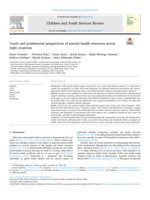 Youth and professional perspectives of mental health resources across eight countries