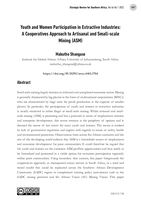 Youth and Women Participation in Extractive Industries: A Cooperatives Approach to Artisanal and Small-scale Mining (ASM)
