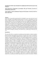 Journalism beyond the coup: Emerging forms of digital journalism practices in post-coup Zimbabwe