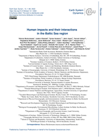 Human impacts and their interactions in the Baltic Sea region