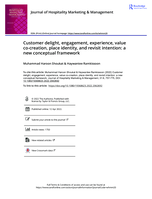 Customer delight, engagement, experience, value co-creation, place identity, and revisit intention: a new conceptual framework
