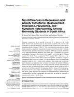 Sex Differences in Depression and Anxiety Symptoms: Measurement Invariance, Prevalence, and Symptom Heterogeneity Among University Students in South Africa