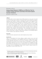 Design-Based Research (DBR) as an Effective Tool to Create Context-Sensitive and Data-Informed Student Success Initiatives