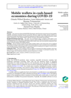 Mobile wallets in cash-based economies during COVID-19