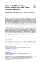 A Systematized Literature Review: Internet of Things (IoT) in the Remote Monitoring of Diabetes