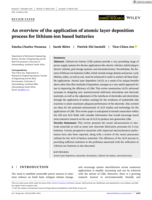 An overview of the application of atomic layer deposition process for lithium‐ion based batteries