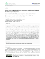 Digital Social and Emotional Literacy Intervention for Vulnerable Children in Brazil: Participants' Experiences