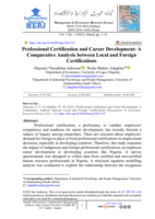 Professional Certification and Career Development: A Comparative Analysis between Local and Foreign Certifications