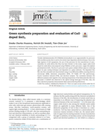 Green synthesis preparation and evaluation of CuO doped SnO2