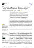 Advances in the Application of Vegetable-Oil-Based Cutting Fluids to Sustainable Machining Operations—A Review