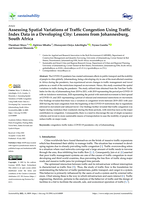 Assessing Spatial Variations of Traffic Congestion Using Traffic Index Data in a Developing City: Lessons from Johannesburg, South Africa