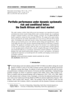 Portfolio performance under dynamic systematic risk and conditional betas: the South African unit trust market