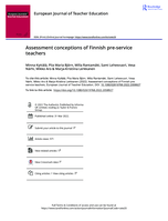 Assessment conceptions of Finnish pre-service teachers