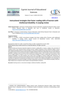 Instructional strategies that foster reading skills of learners with intellectual disability: A scoping review