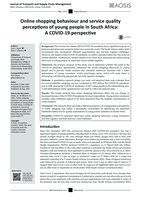 Online shopping behaviour and service quality perceptions of young people in South Africa: A COVID-19 perspective