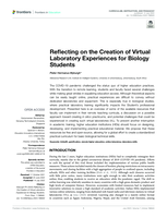 Reflecting on the Creation of Virtual Laboratory Experiences for Biology Students