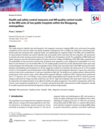 Health and safety control measures and MR quality control results in the MRI units of two public hospitals within the Mangaung metropolitan